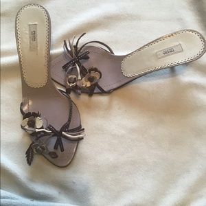 SOLD-Prada Floral Slides